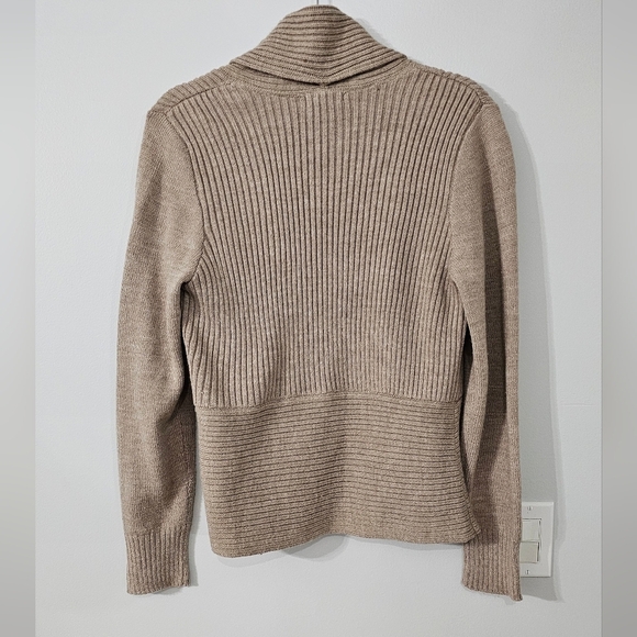 H&M Tan Cardigan with Shawl Collar and Relaxed Fit - Picture 3 of 3